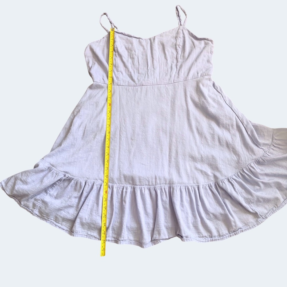 Old Navy Purple Ruffle Cami Mini Sun Dress XL Coquette Cottagecore - Picture 2 of 5